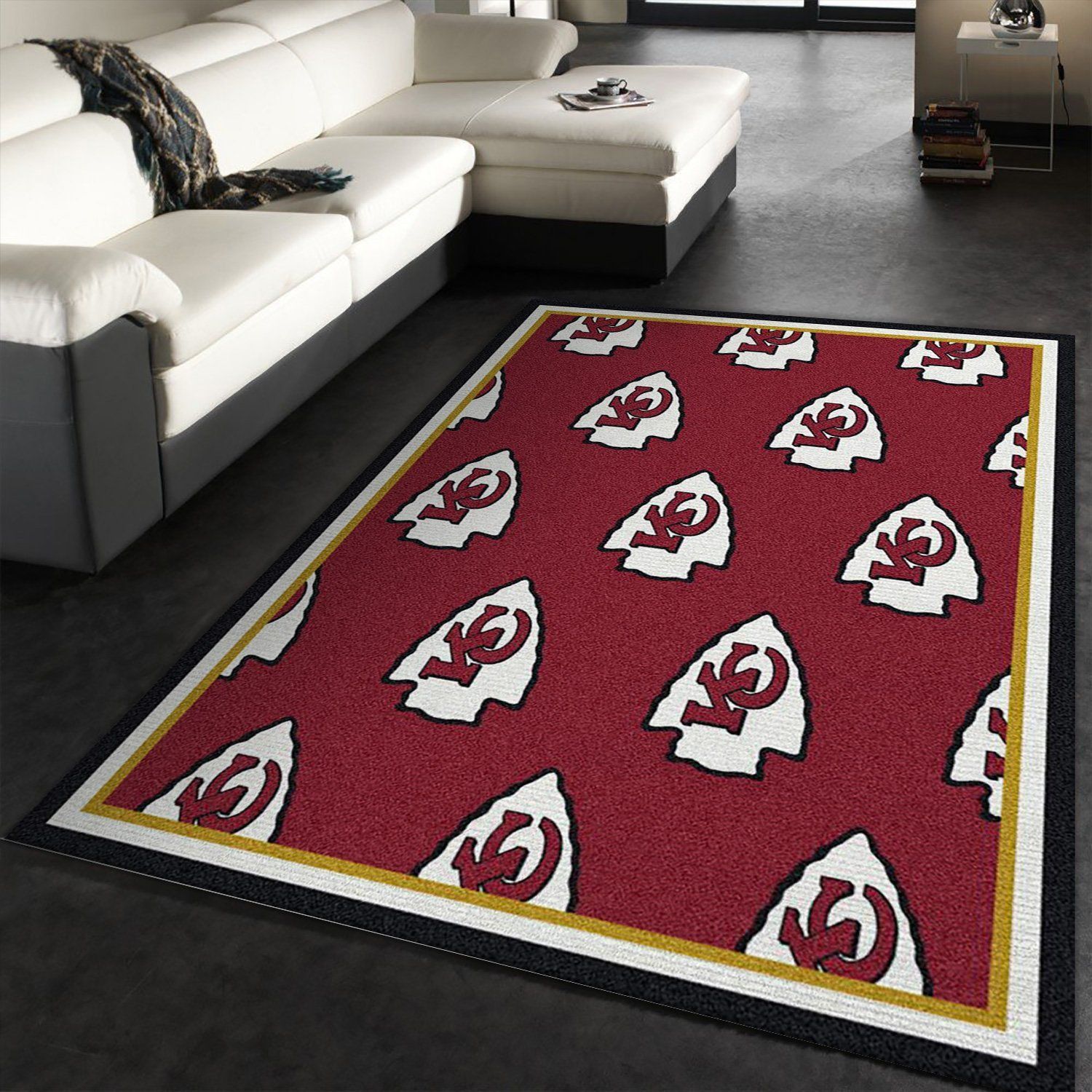 Kansas City Chiefs Repeat Rug Nfl Team Area Rug Carpet