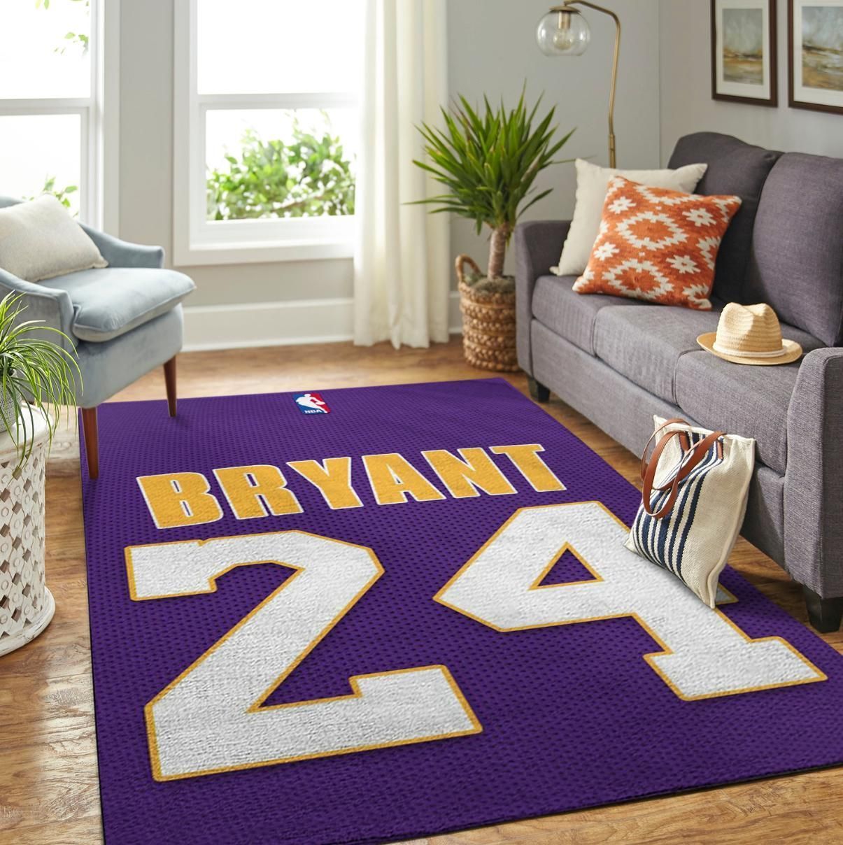 Kobe Bryant 24 Lakers Living Room Area Rug Rugs For Living Room Rug Home Decor - Indoor Outdoor Rugs
