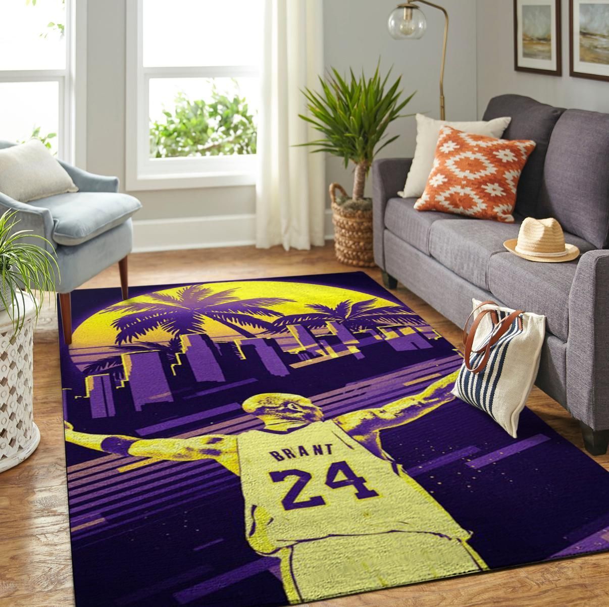 Kobe Bryant Legend 24 Lakers Sport Area Rug Rugs For Living Room Rug Home Decor - Indoor Outdoor Rugs