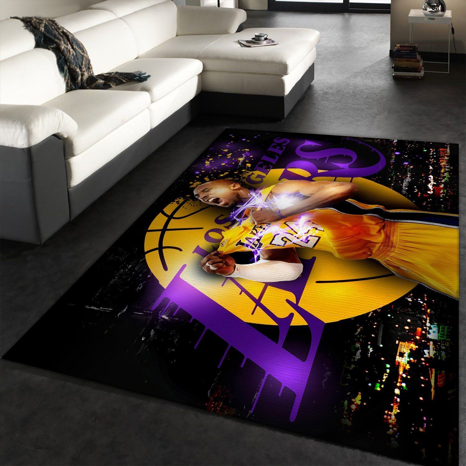 Kobe Bryant Legends Los Angeles Lakers NBA FN050229 Basketball Area Rug Floor Decor The US Decor - Indoor Outdoor Rugs