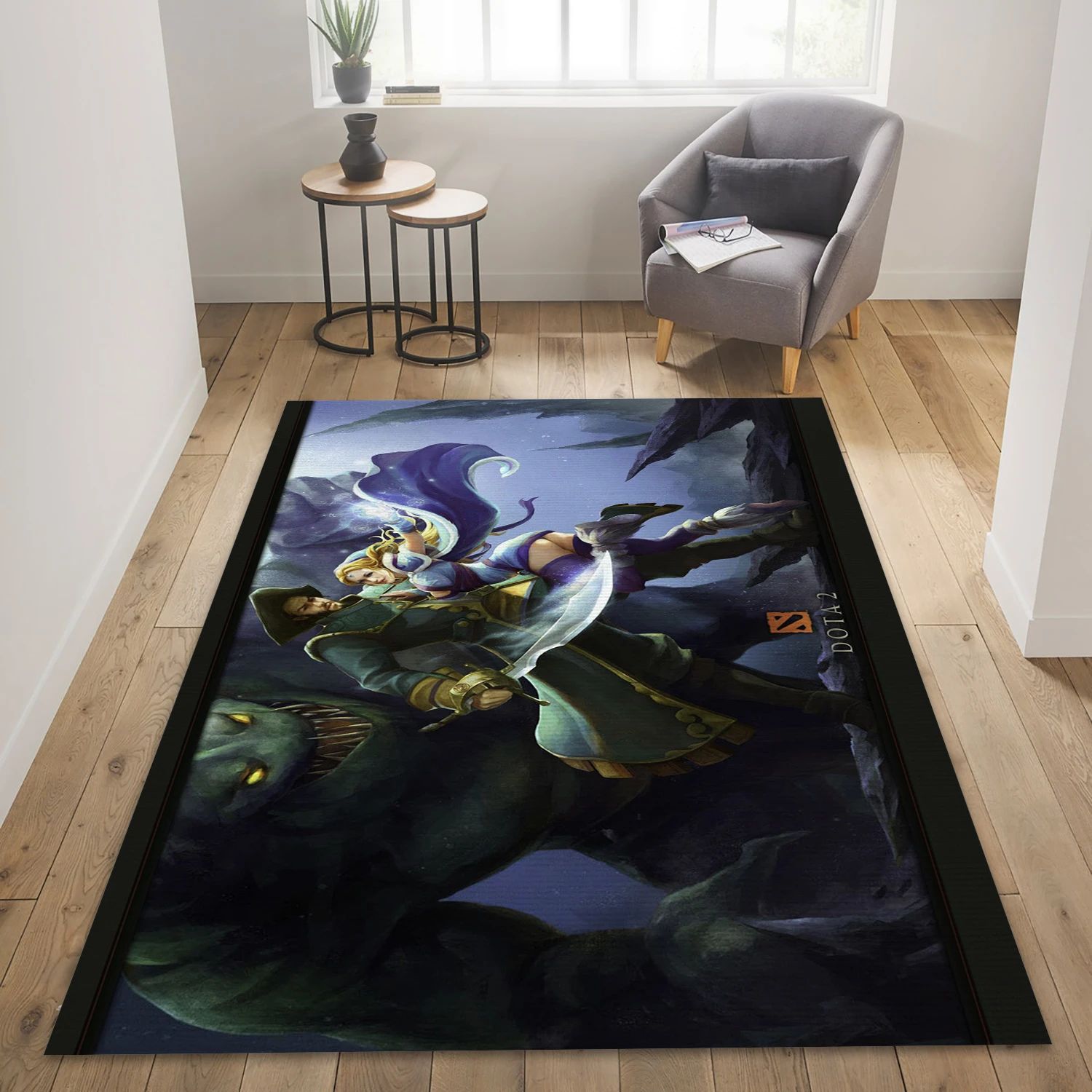 Kunkka And Crystal Maiden Video Game Reangle Rug