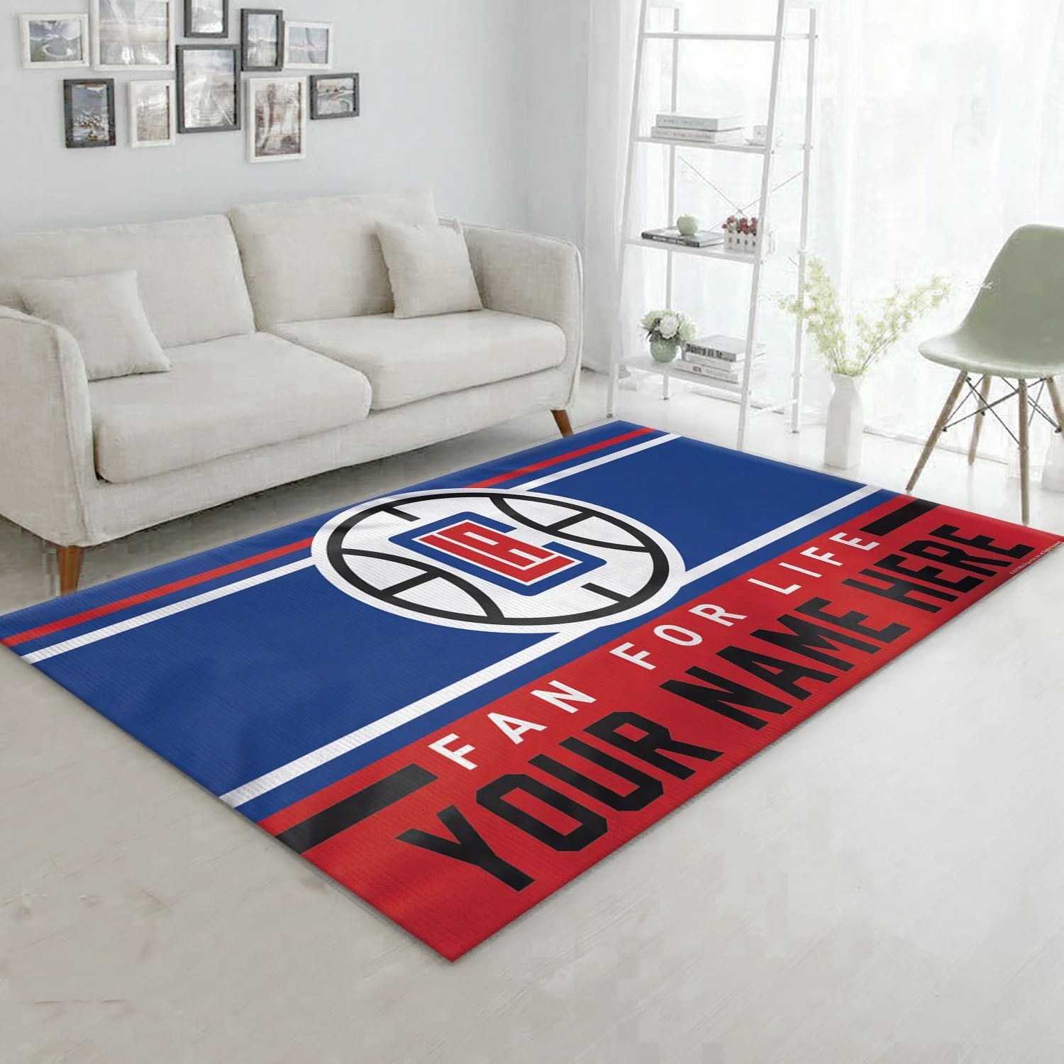 La Clippers NBA Area Rug Carpet