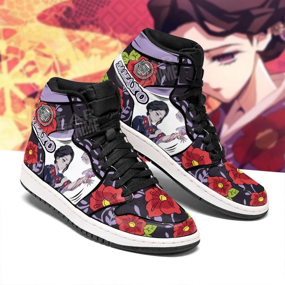 Lady Tamayo Boots Demon Slayer Anime Fan Gift Idea Air Jordan Shoes Sport Sneakers