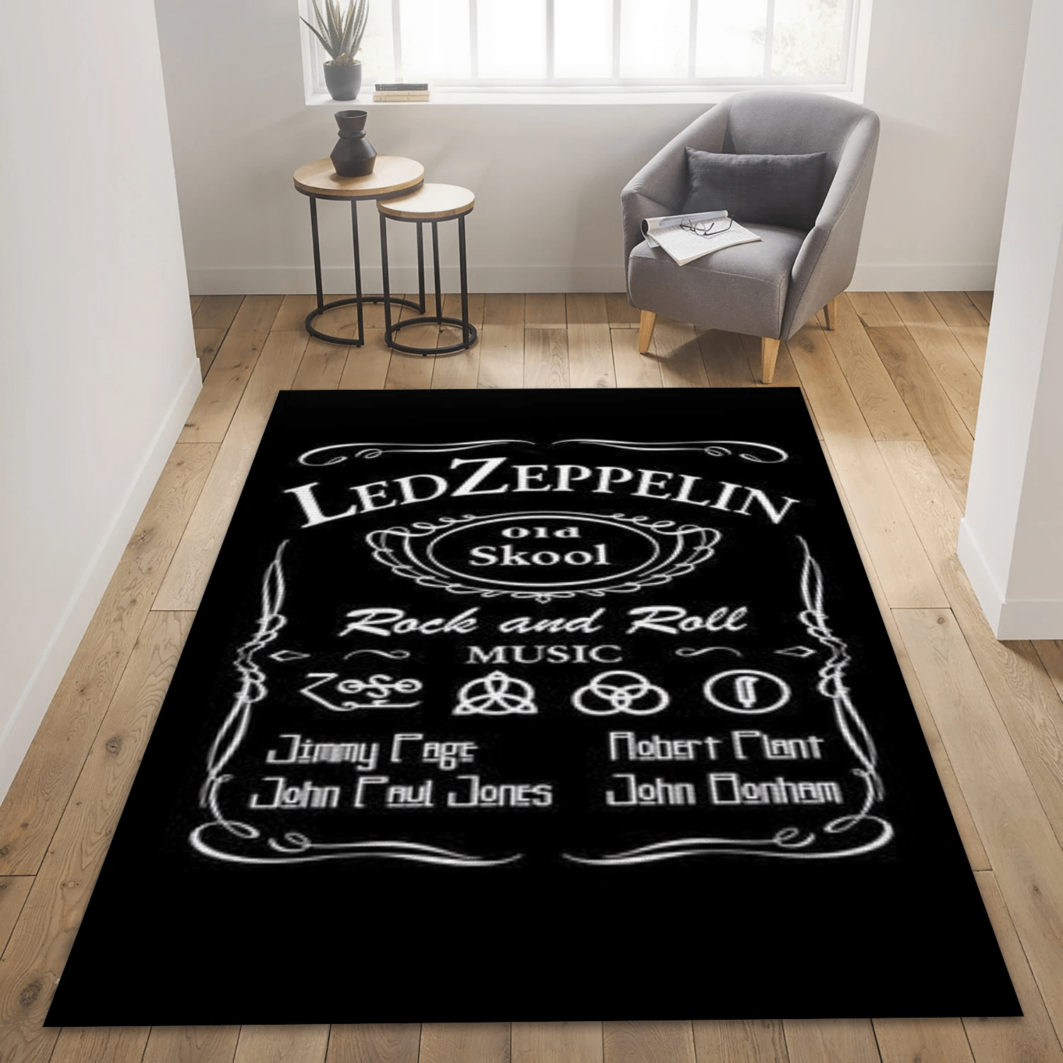 Led Zeppelin Legend Band Music Area Rug