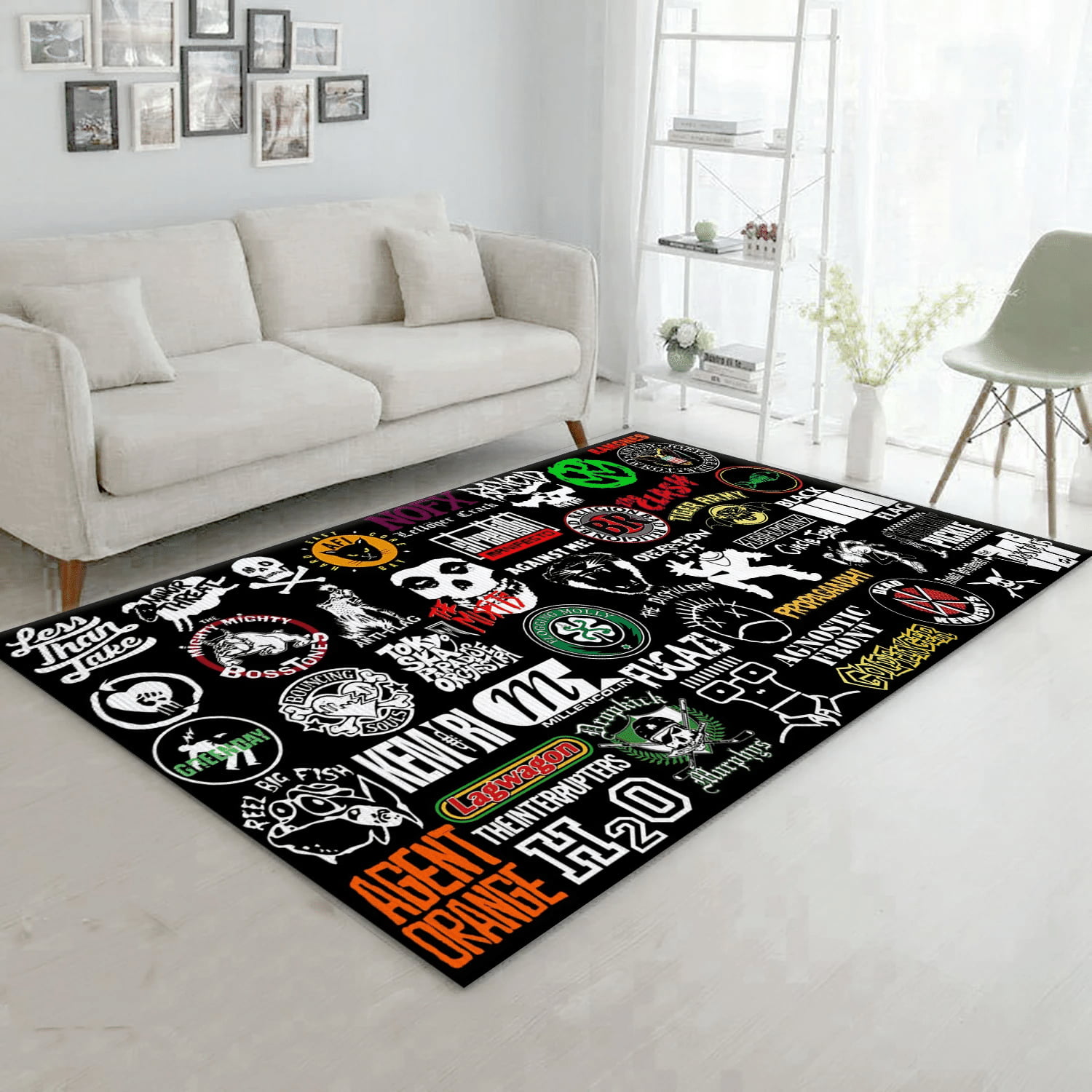 Legend Band Music Area Rug Carpet