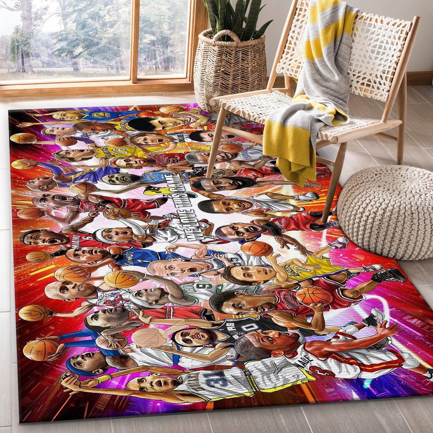 Legends NBA FN060203 Basketball Area Rug Floor Decor The US Decor - Indoor Outdoor Rugs