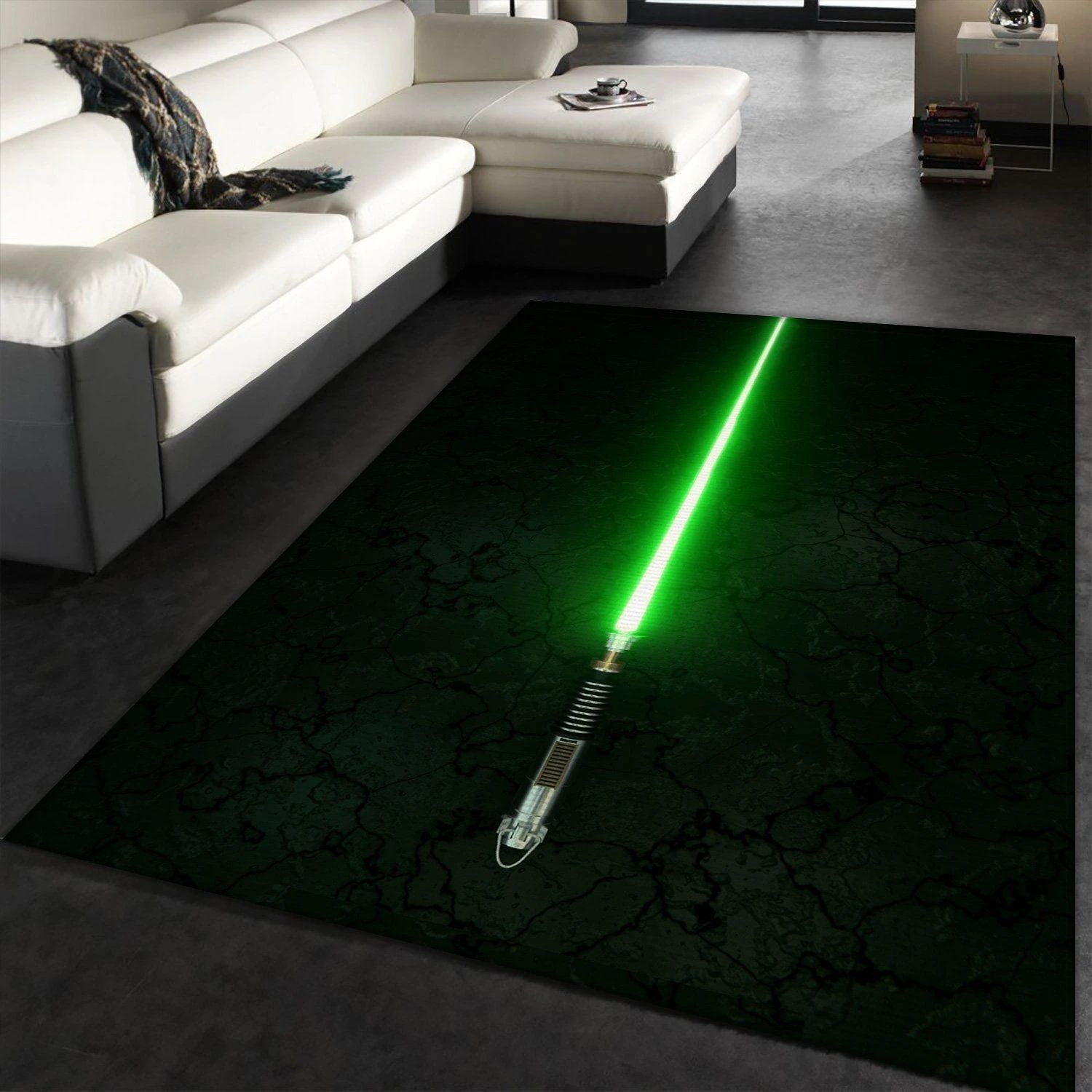 Light Saber Star Wars Area Rug Geeky Carpet Floor Decor - Indoor Outdoor Rugs