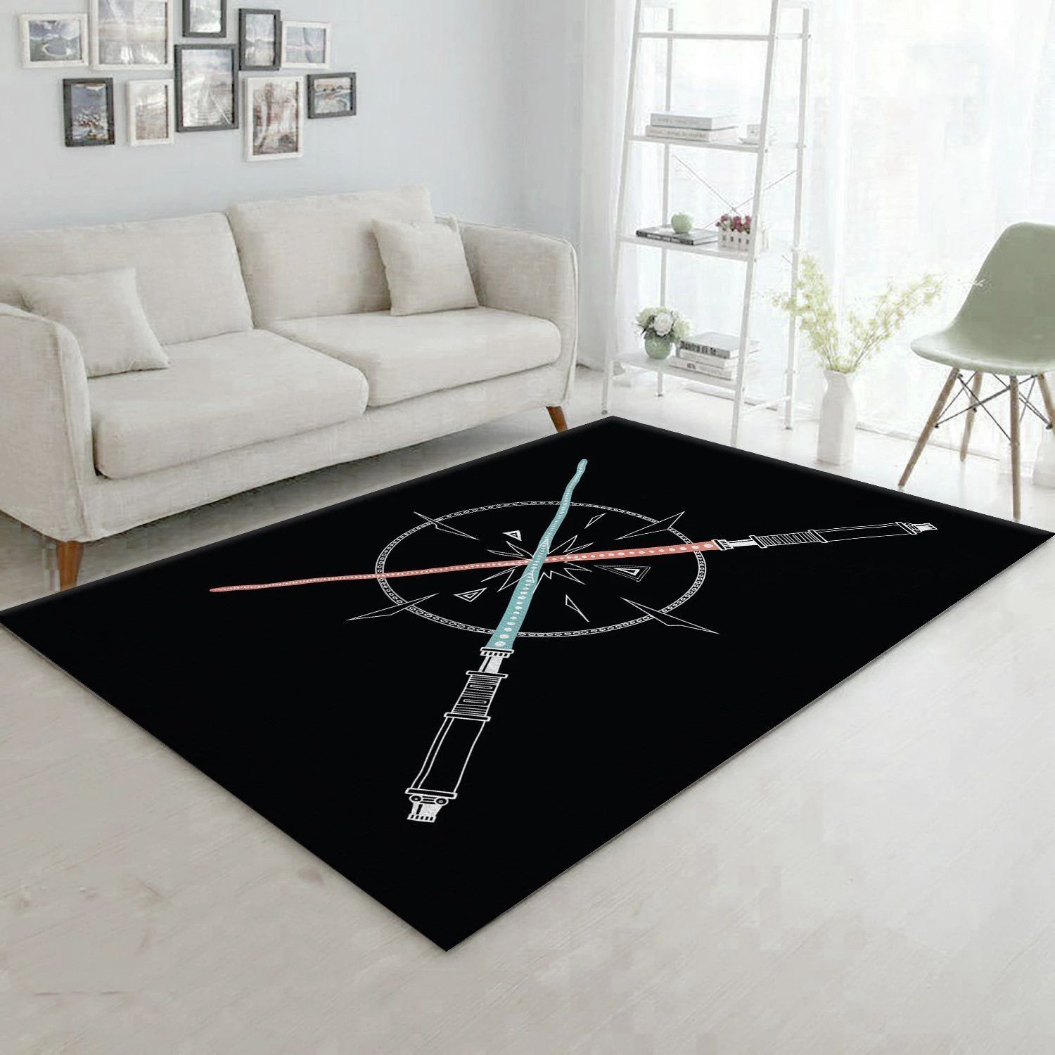 Lightsabers Rug Star Wars Arts Rug Home US Decor - Indoor Outdoor Rugs