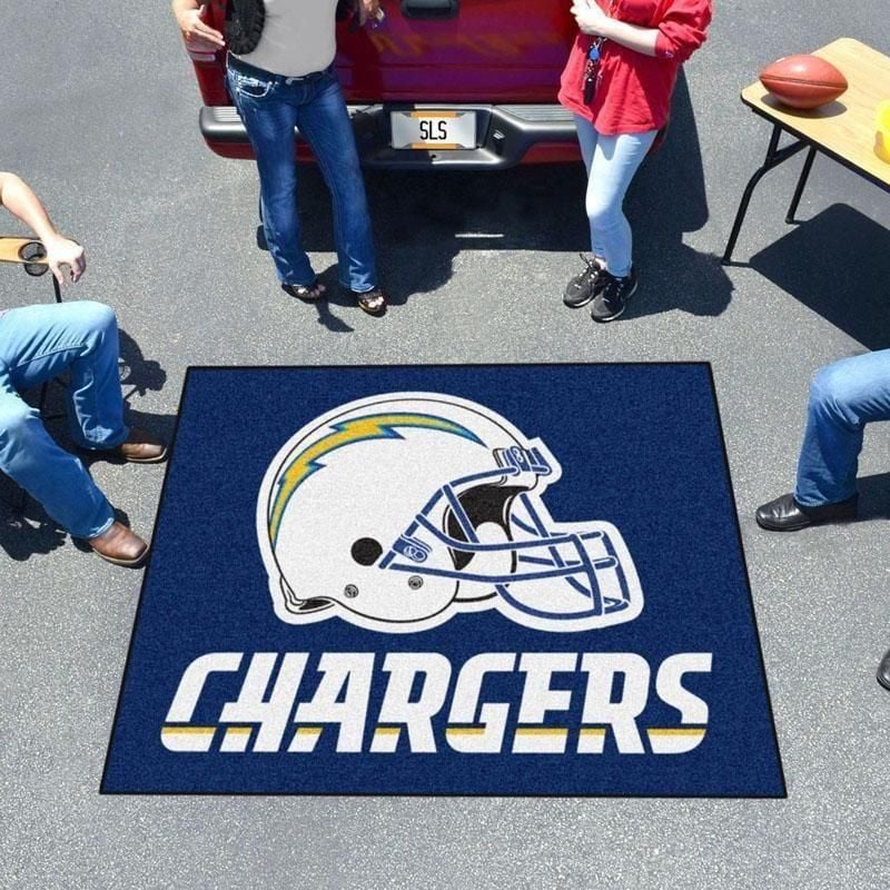 Los Angeles Chargers Area Rug Chrismas Gift - Indoor Outdoor Rugs