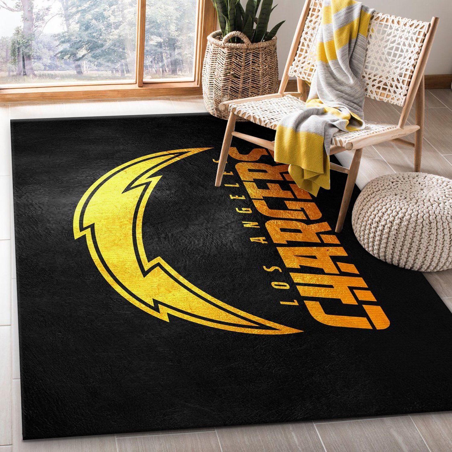 Los Angeles Chargers NFL Area Rug Carpet