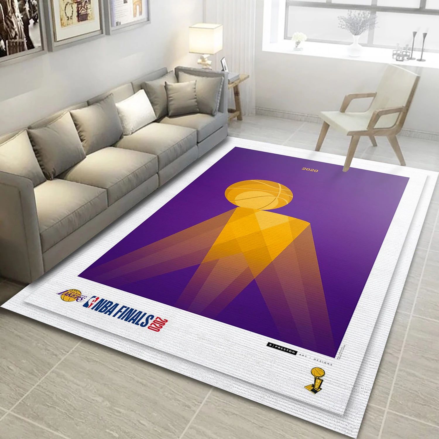 Los Angeles Lakers Nba Finals Champions NBA Area Rug Carpet, Living Room Rug - Home Decor - Indoor Outdoor Rugs