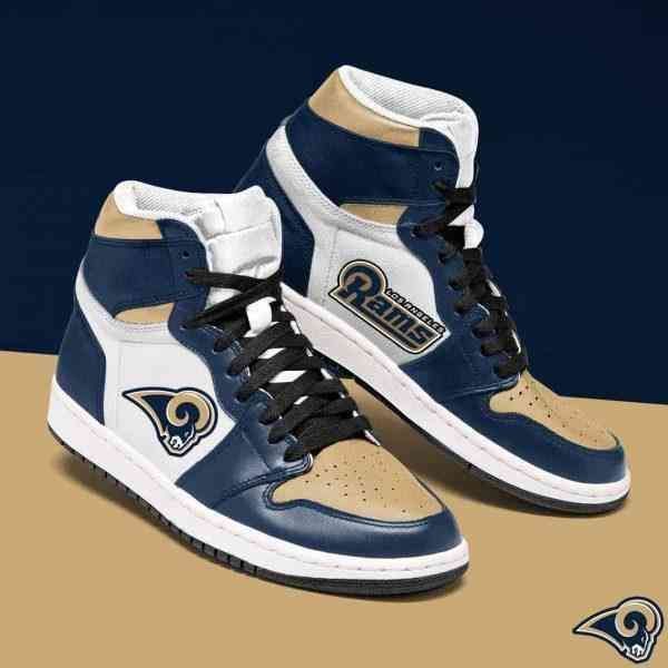 Los Angeles Rams 2 Nfl Football Air Jordan Shoes Sport Sneakers
