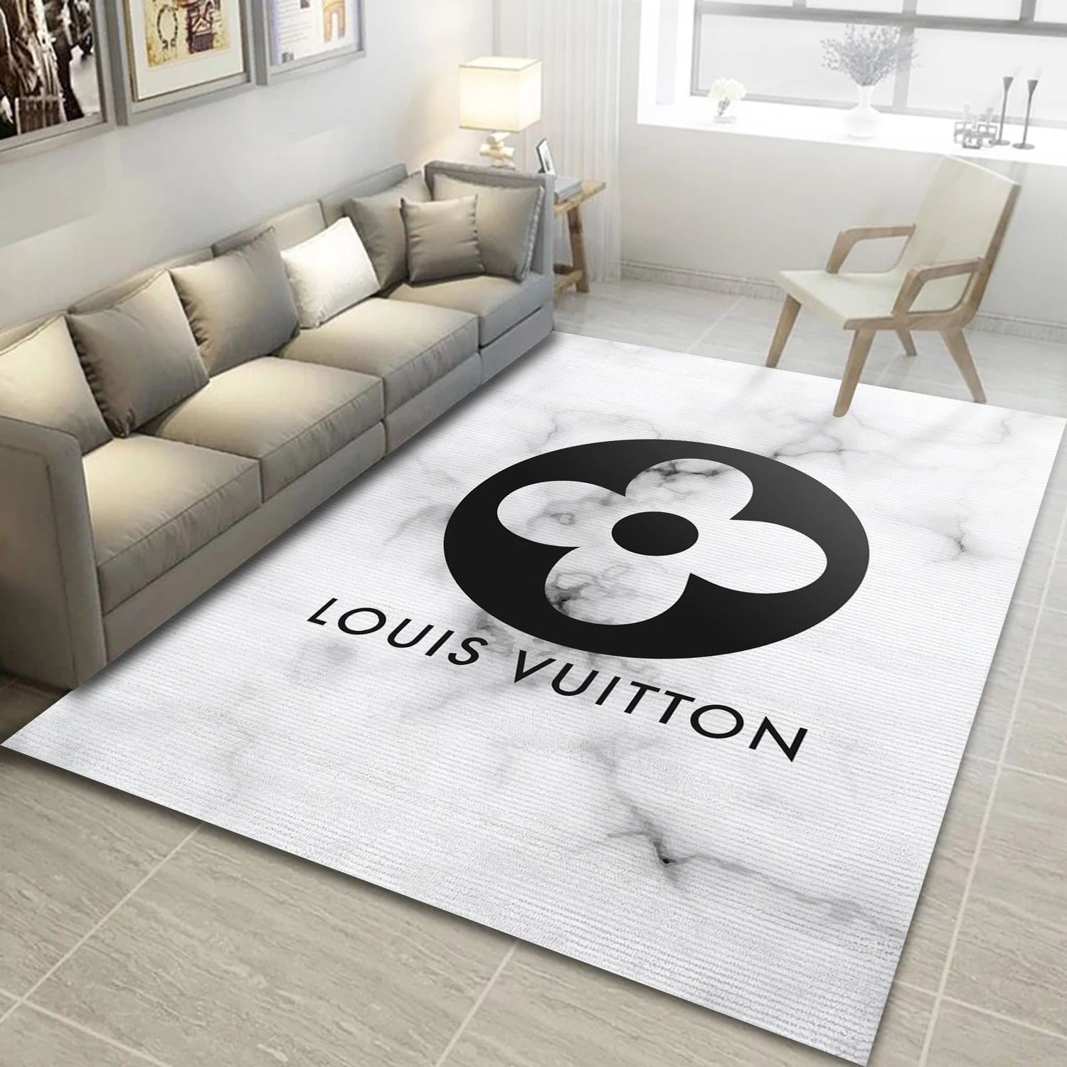 Louis Vuitton, Bedroom Rug - Family US Decor - Indoor Outdoor Rugs