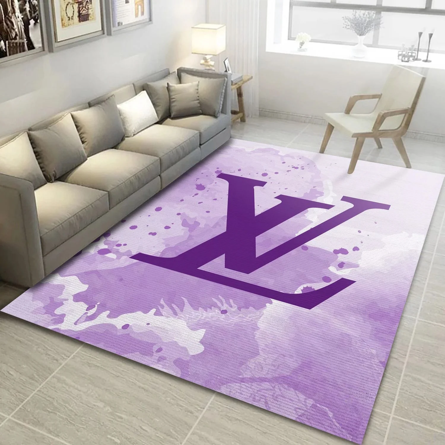 Lv Fashion Brand Rug Area Rug Floor Decor - Peto Rugs