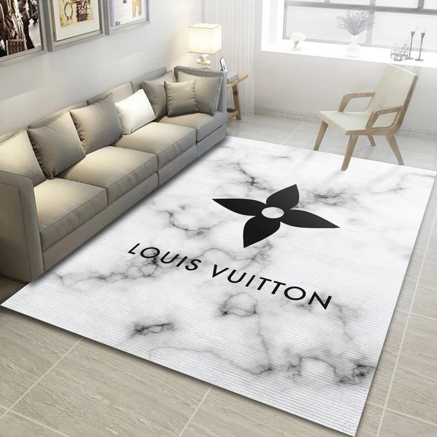 Louis Vuitton Fashion Brand Rectangle Rug