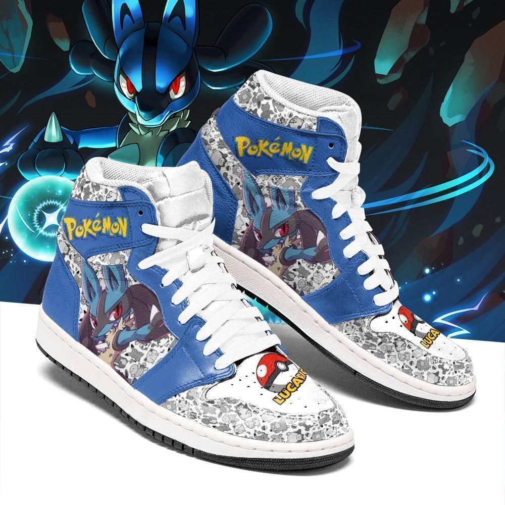 Lucario Cute Pokemon Sneakers Air Jordan Shoes Sport