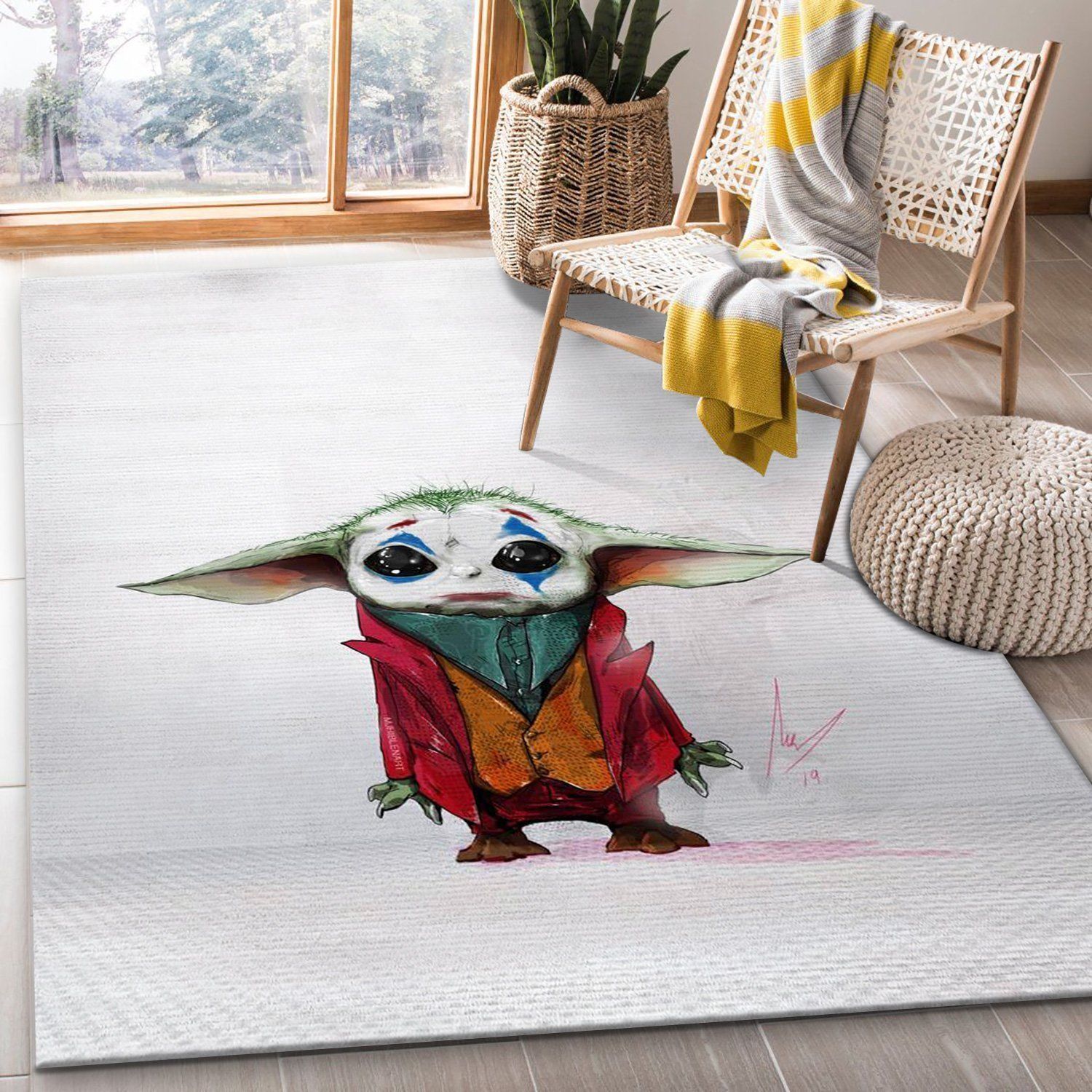 Mandalorian Baby Yoda Ver50 Christmas Gift Rug Bedroom Rug Home Decor - Indoor Outdoor Rugs