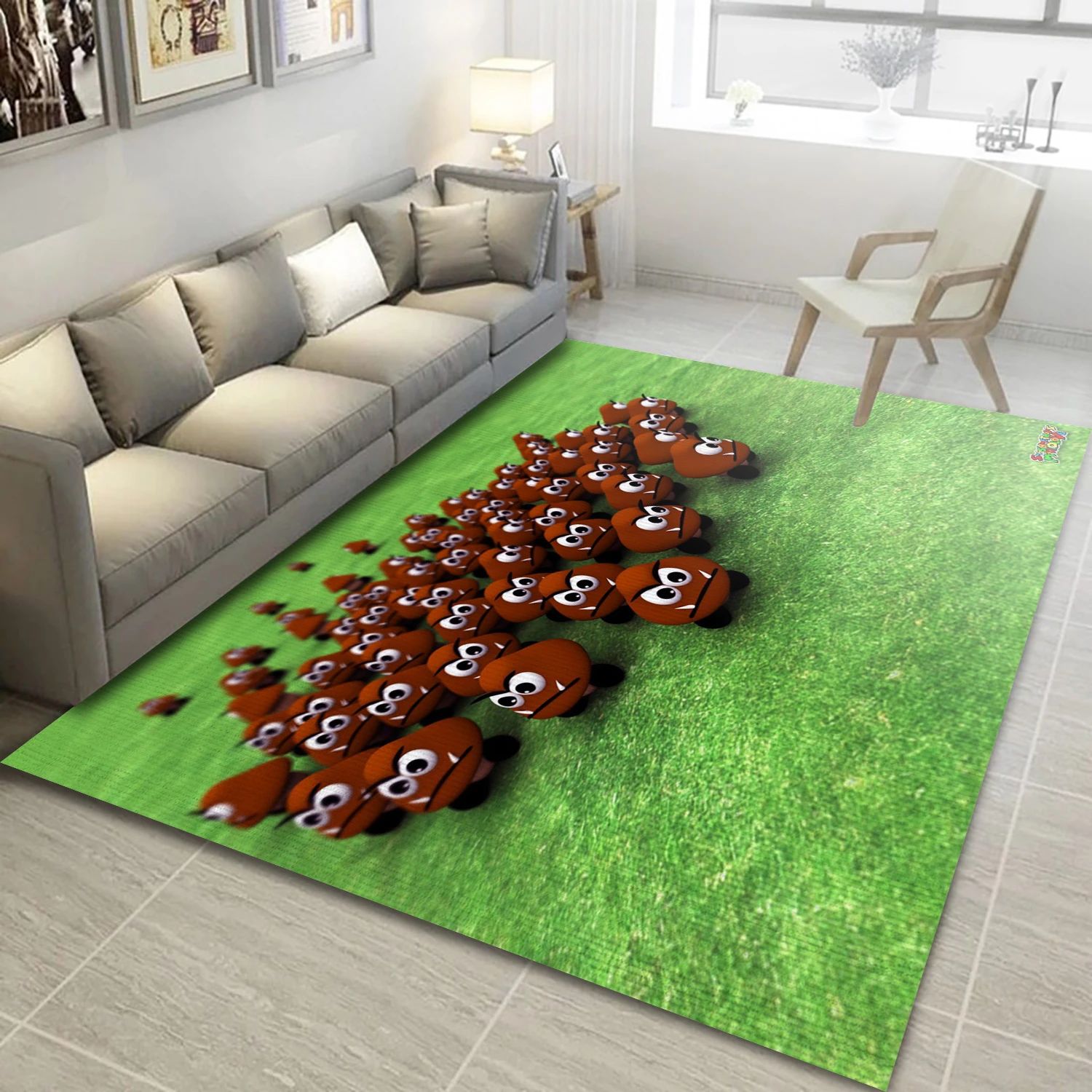 Mario Game Area Rug Carpet