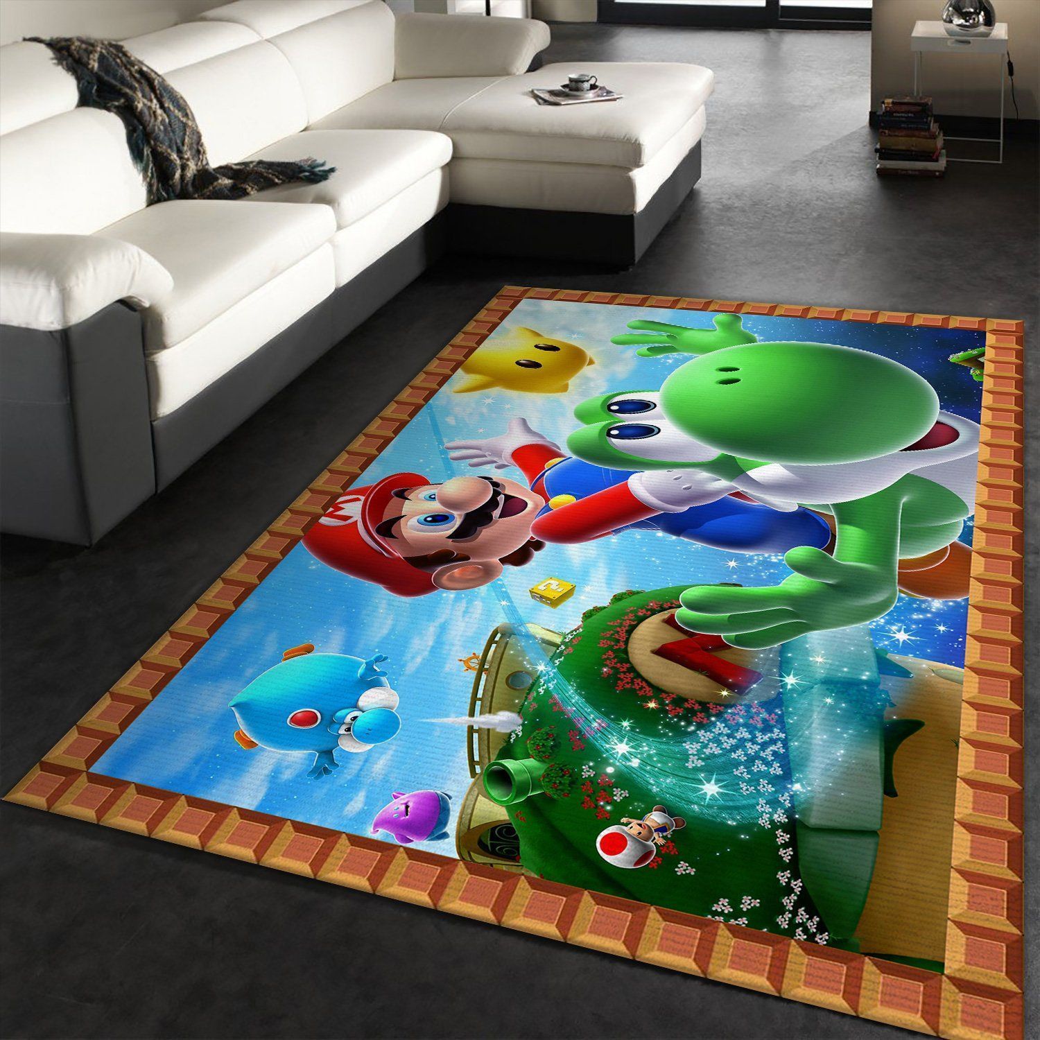 Mario Gaming Area Rugs Living Room Carpet FN031225 Local Brands Floor Decor The US Decor - Indoor Outdoor Rugs