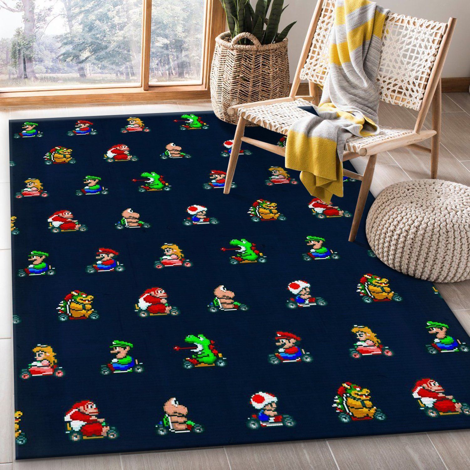 Mario Kart Racers V2 Area Rug For Christmas Living Room Rug Home Decor Floor Decor - Indoor Outdoor Rugs