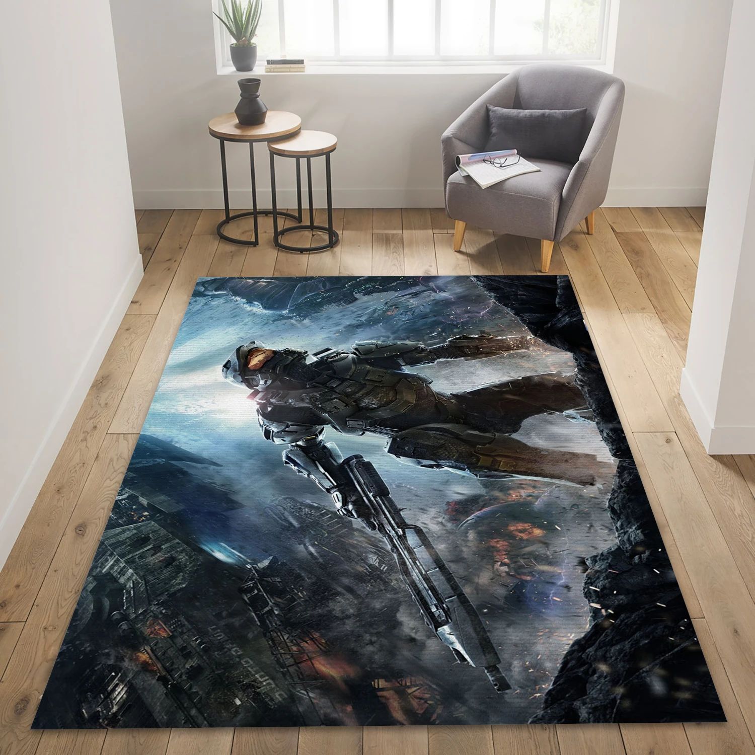 Master Chief Game Area Rug Carpet