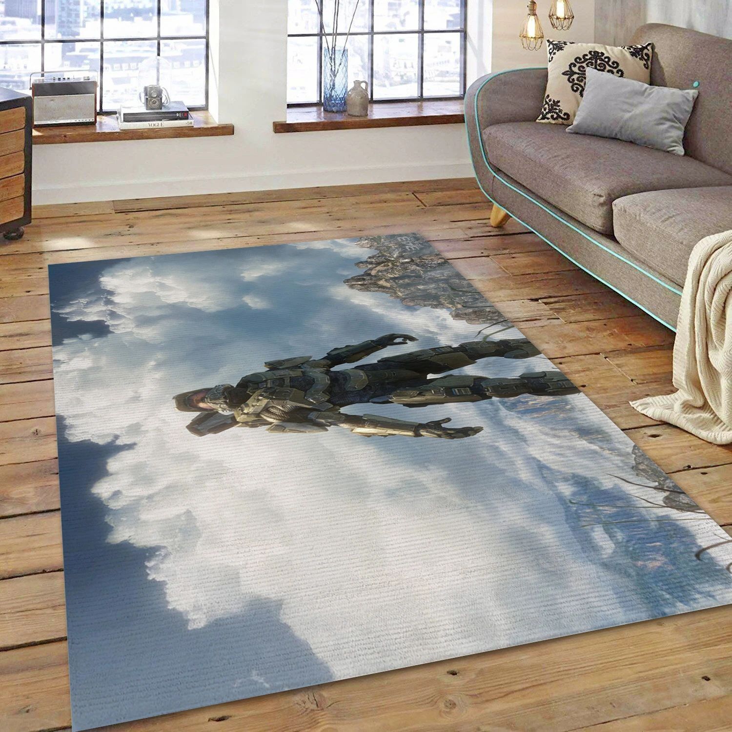 Masterchief Video Game Reangle Rug