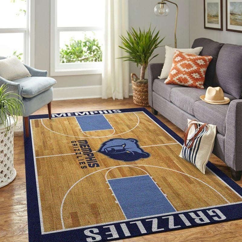 Memphis Grizzlies Nba Rug Room Carpet Sport Custom Area Floor Home Decor - Indoor Outdoor Rugs 1