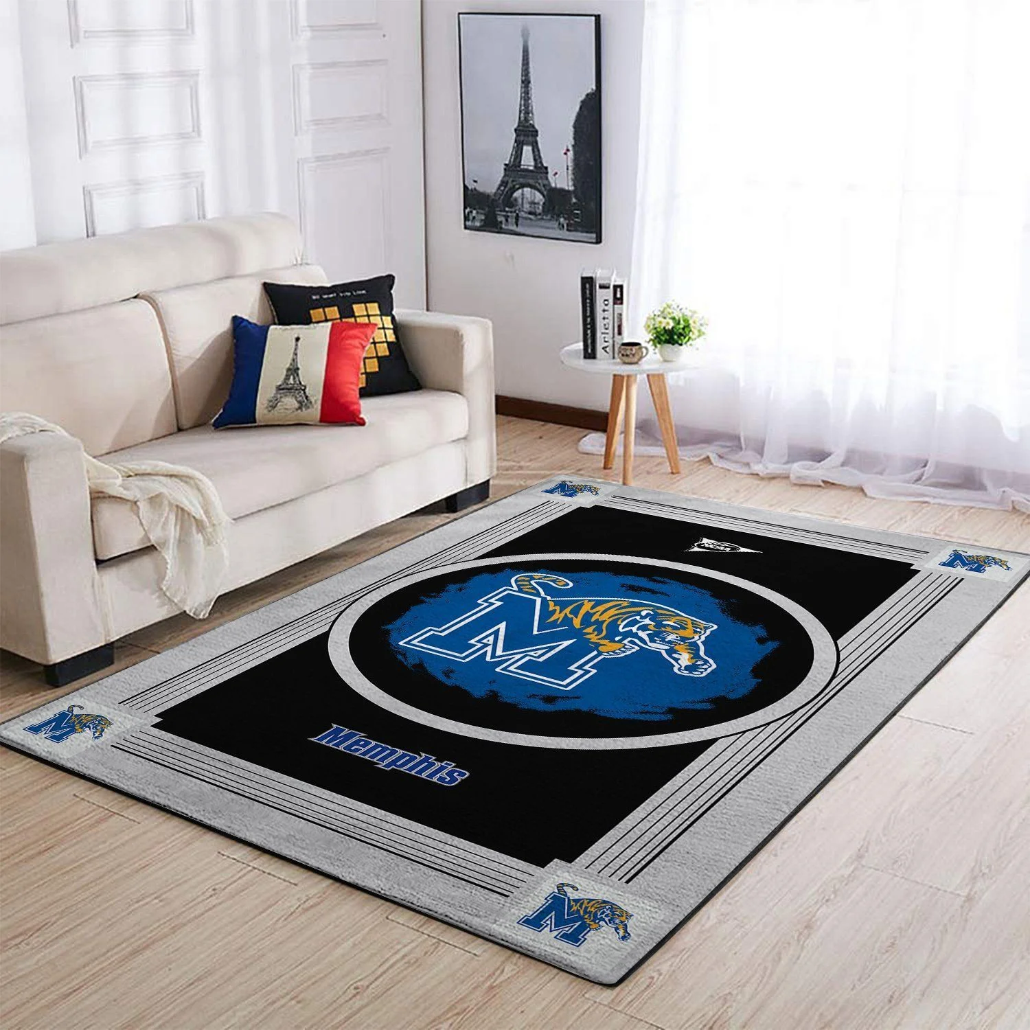 Memphis Tigers Ncaa Team Logo Nice Gift Home Decor Rectangle Area Rug - Indoor Outdoor Rugs