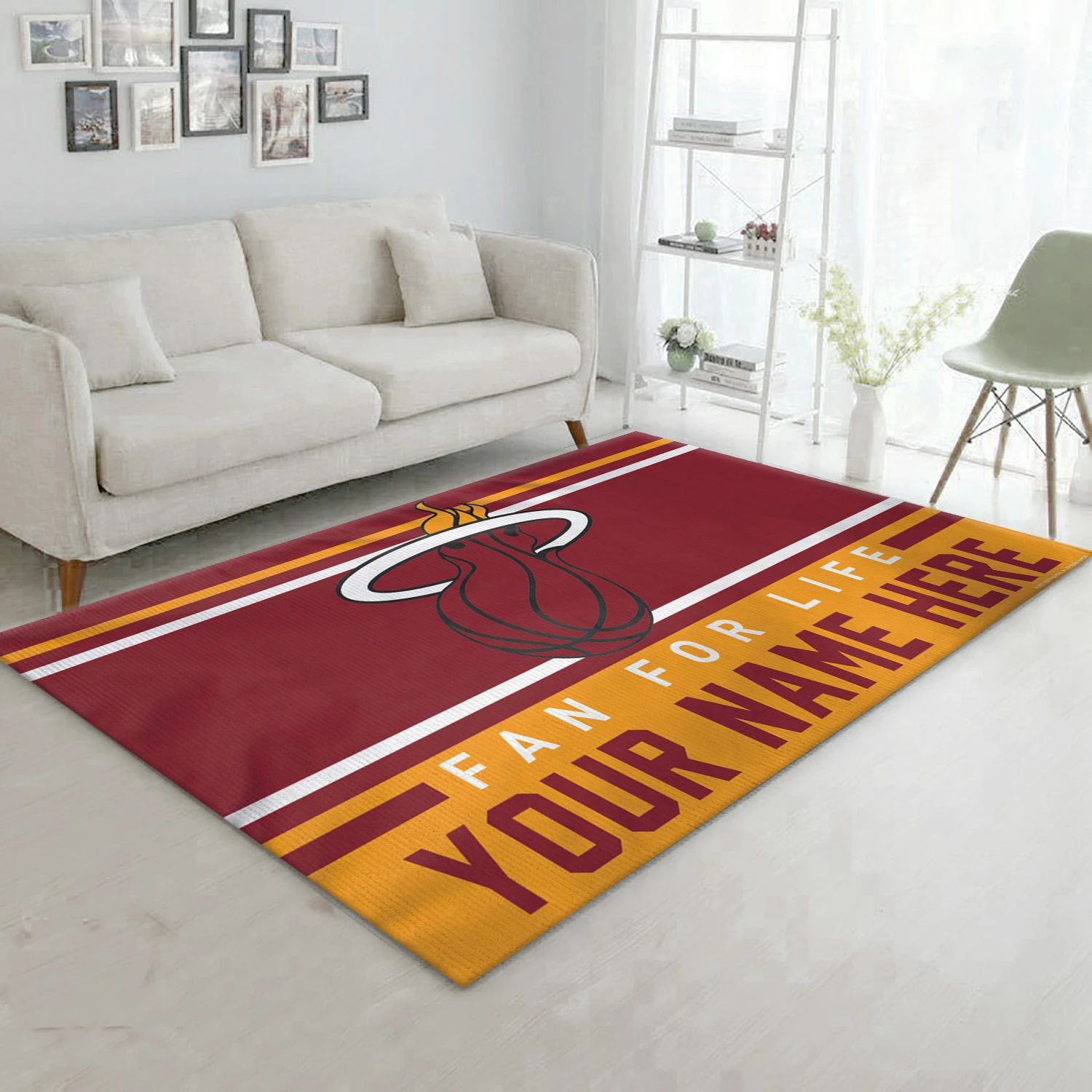 Miami Heat NBA Area Rug Carpet, Living Room Rug – Room Decor – Indoor Outdoor Rugs