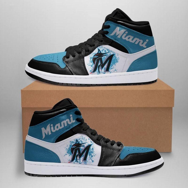 Miami Marlins 2 Mlb Air Jordan Shoes Sport Sneakers