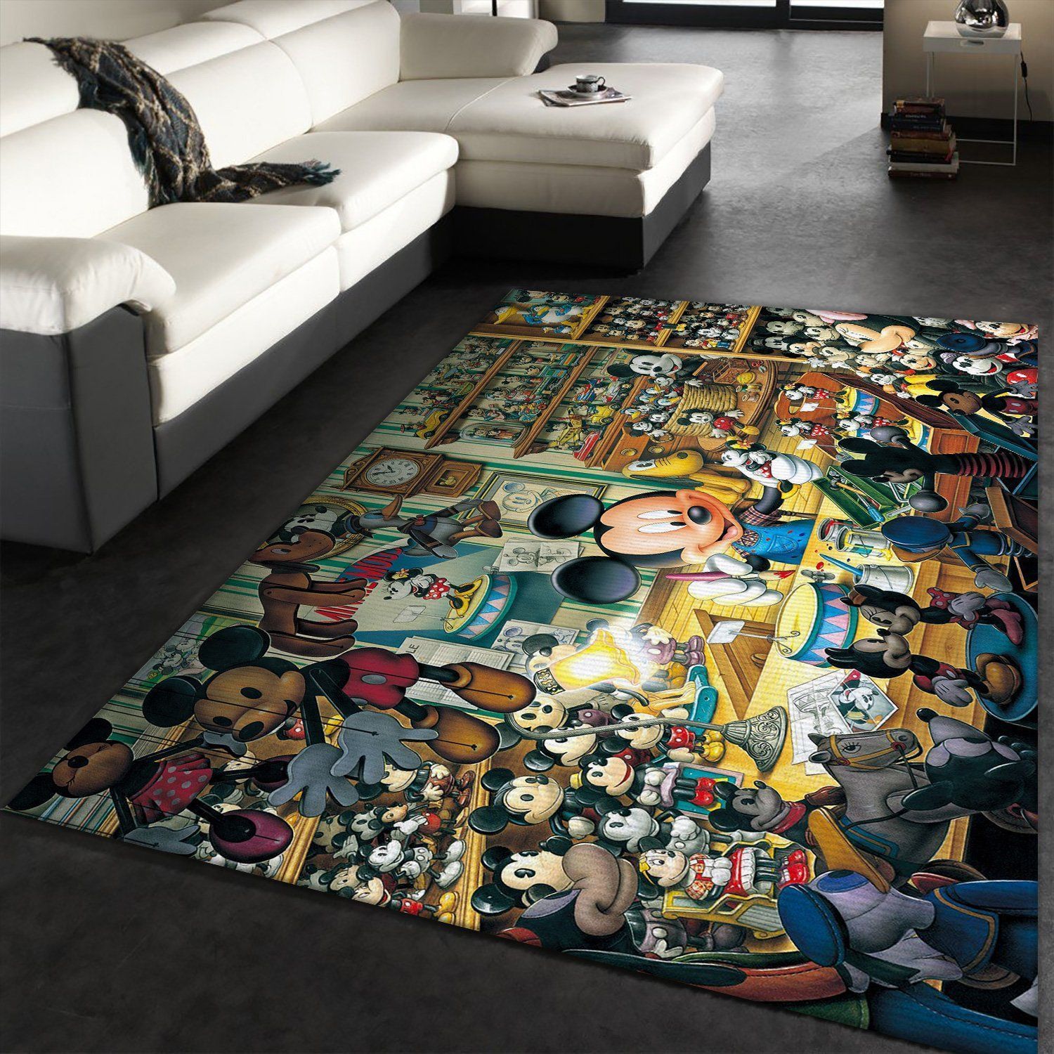 Mickey Disney Area Rug Geeky Carpet Floor Decor - Indoor Outdoor Rugs