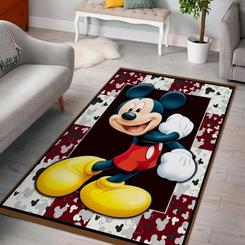 Mickey Disney Living Room Area Rug, Kitchen Rug, US Gift Decor - Indoor Outdoor Rugs