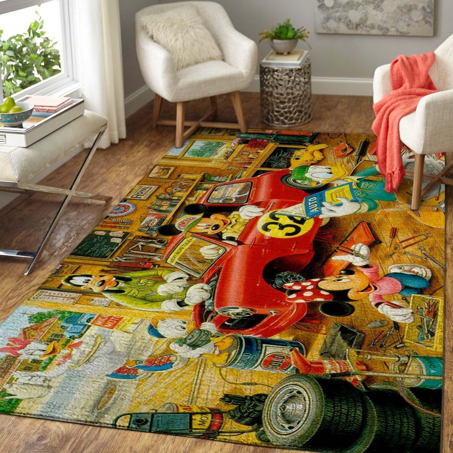 Mickey Mouse Clubhouse Area Rug - Indoor Outdoor Rugs