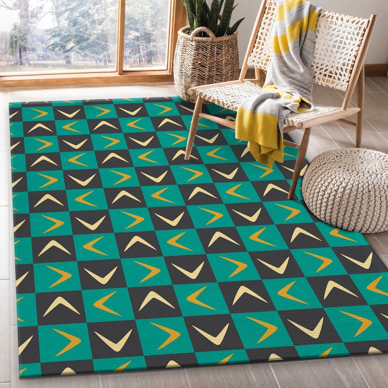 Midcentury Pattern 48 Area Rug Carpet