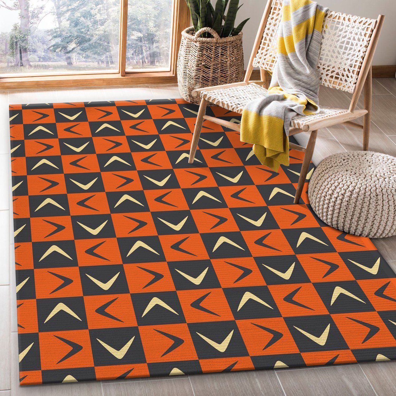 Midcentury Pattern 50 Area Rug For Christmas, Gift for fans, US Gift Decor - Indoor Outdoor Rugs