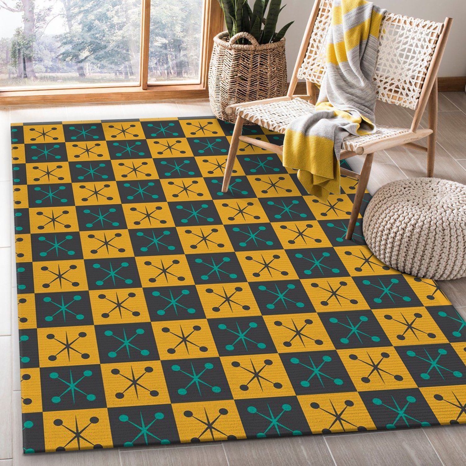 Midcentury Pattern 61 Area Rug