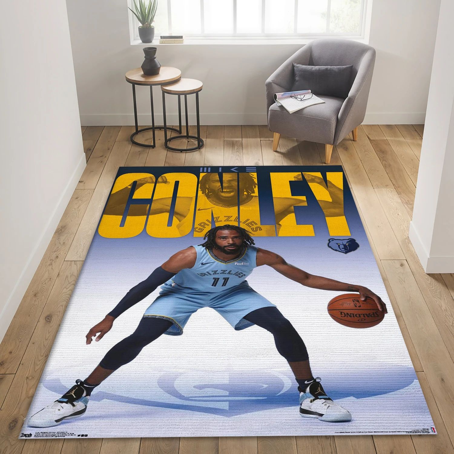 Mike Conley Memphis Grizzlies NBA Area Rug, Living Room Rug - Home Decor - Indoor Outdoor Rugs 