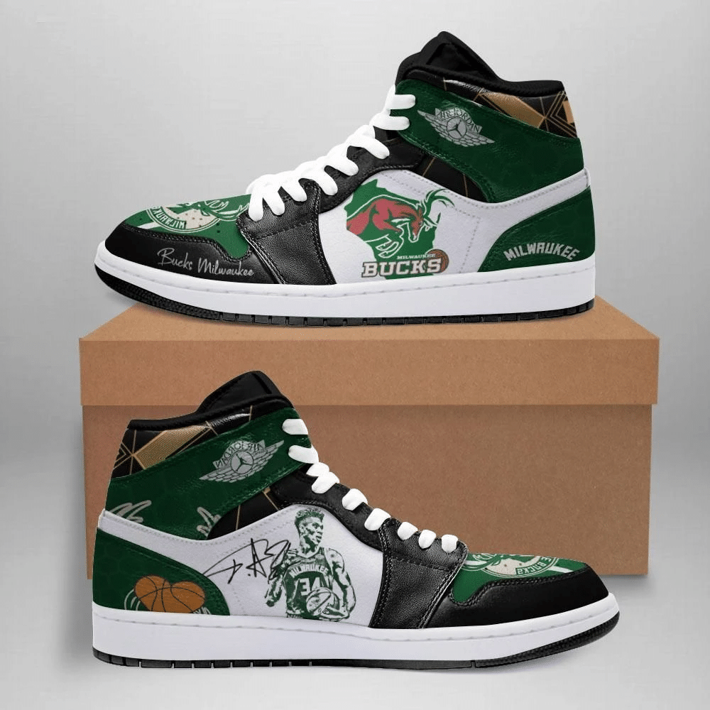 Milwaukee Bucks Air Jordan Shoes Sport Sneakers