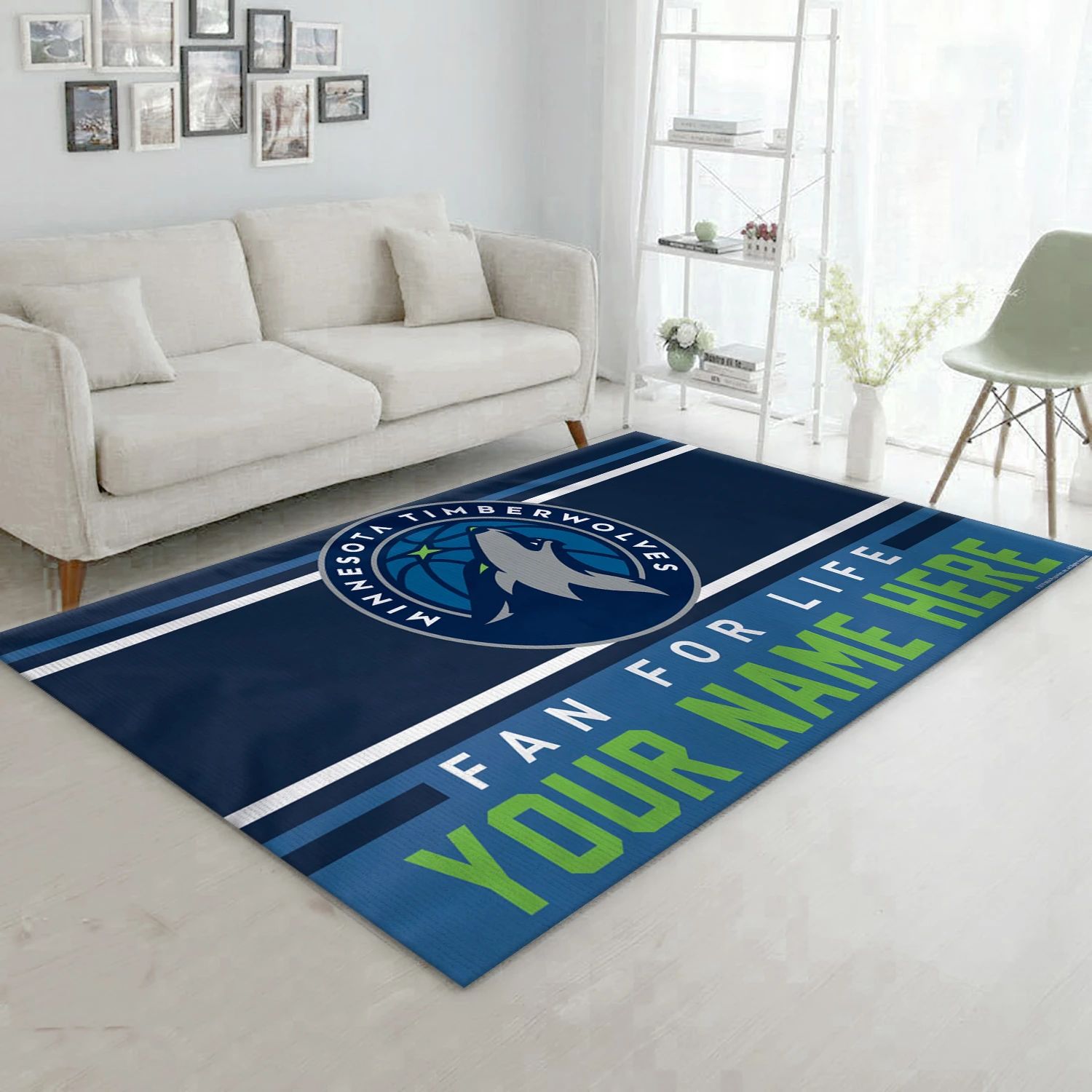 Minnesota Timberwolves NBA Area Rug Carpet