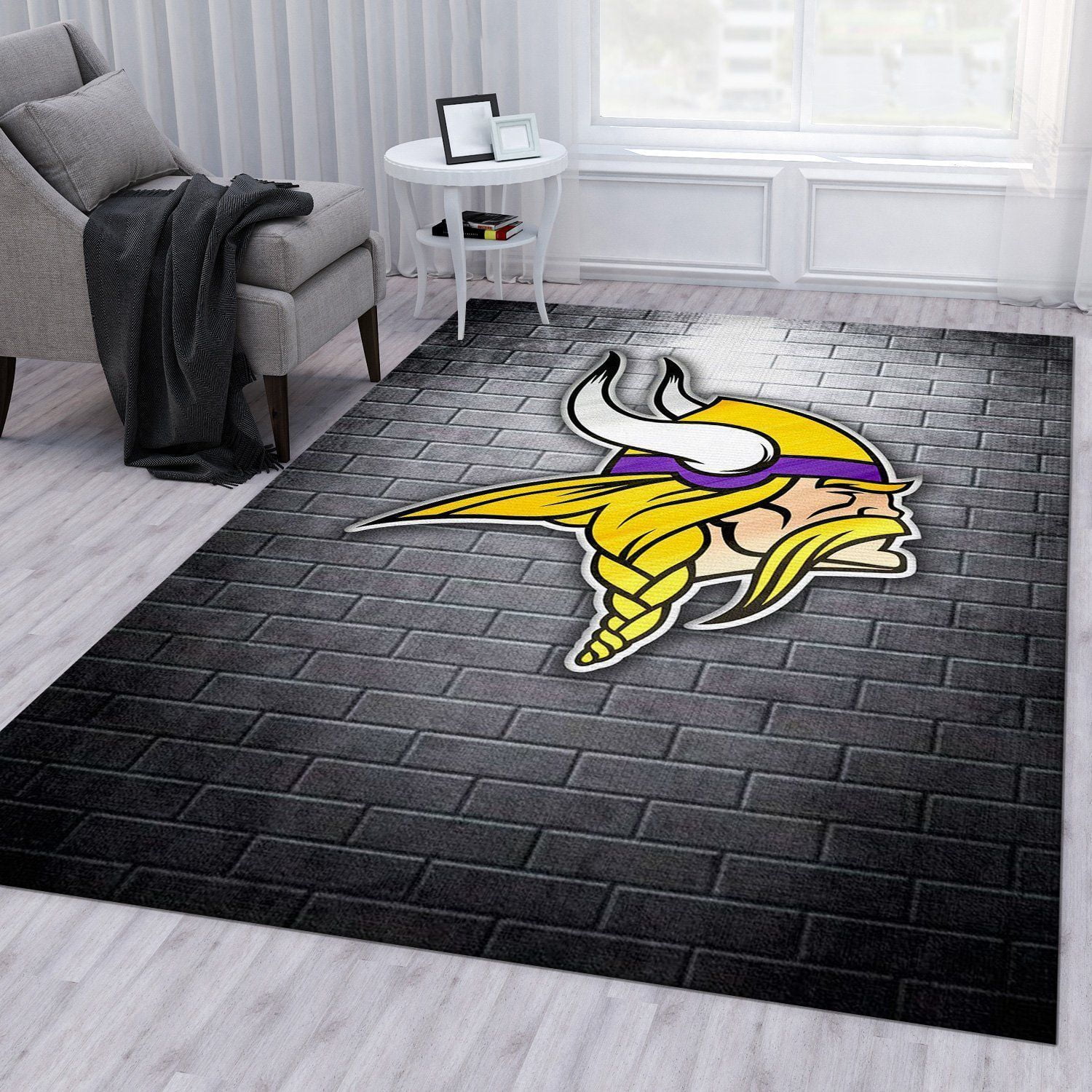 Minnesota Vikings Nfl Area Rug Bedroom Rug Home US Decor - Indoor Outdoor Rugs