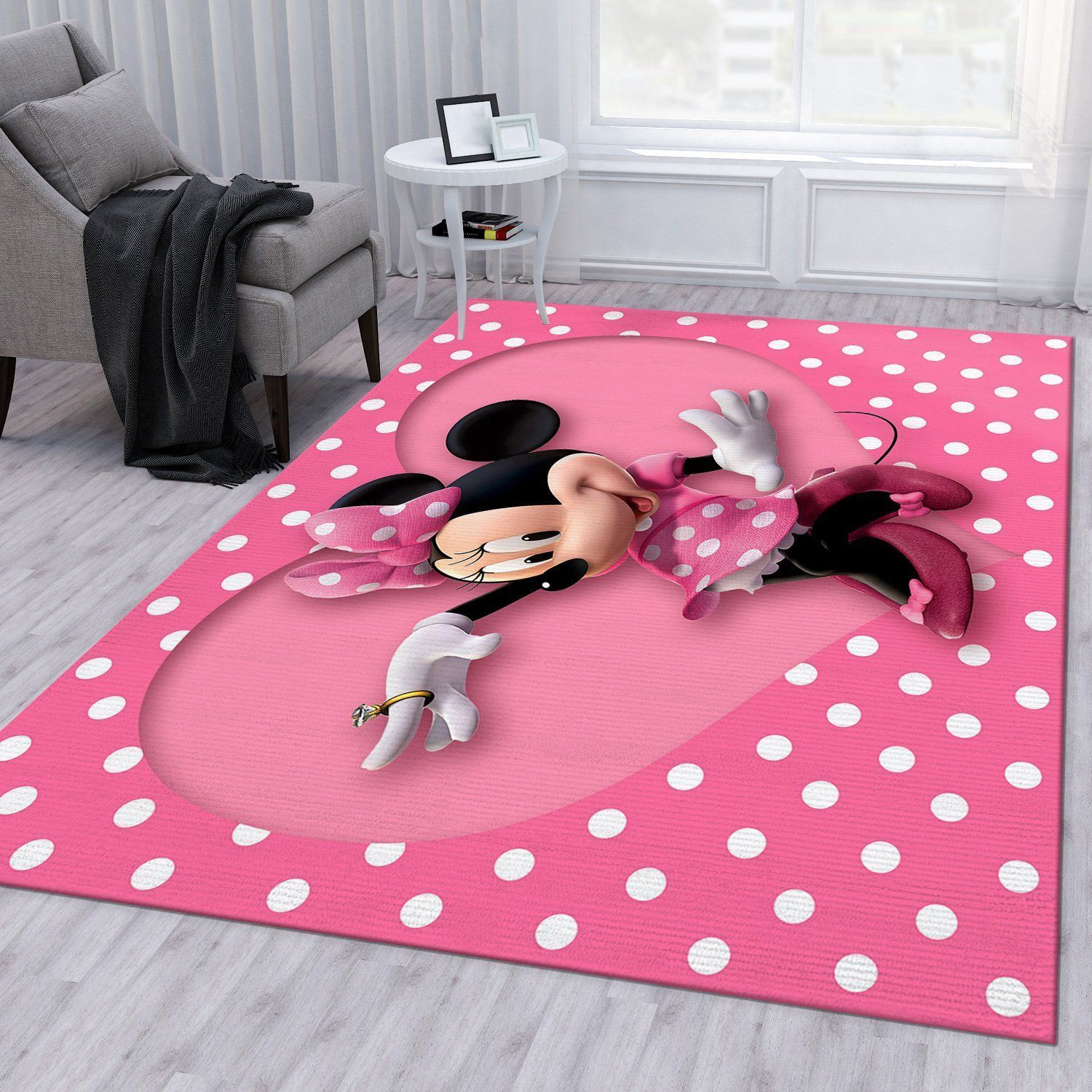 Minnie Mouse Movie Area Rug Bedroom Rug Home US Decor - Indoor Outdoor Rugs