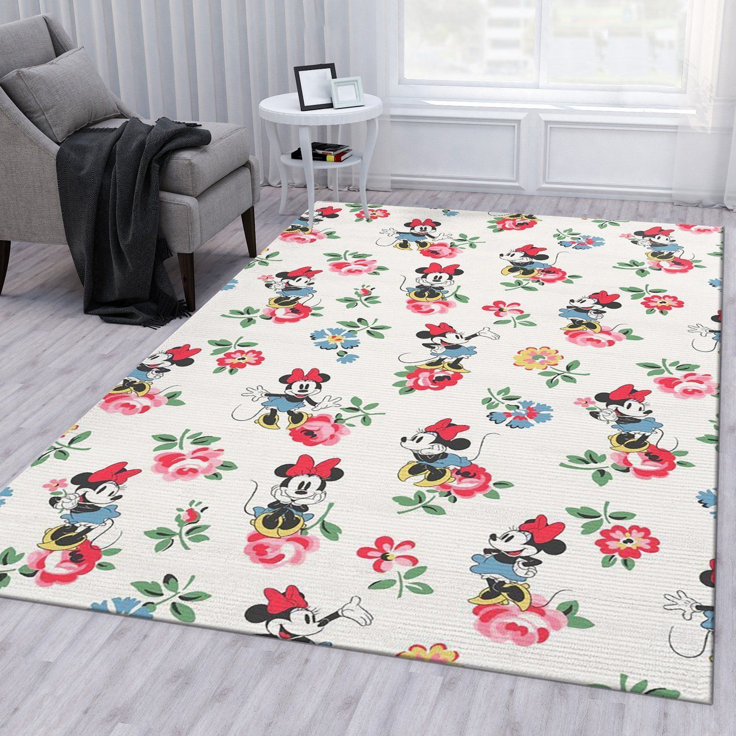 Minnie Mouse Ver2 Rug Living Room Rug Home US Decor - Indoor Outdoor Rugs
