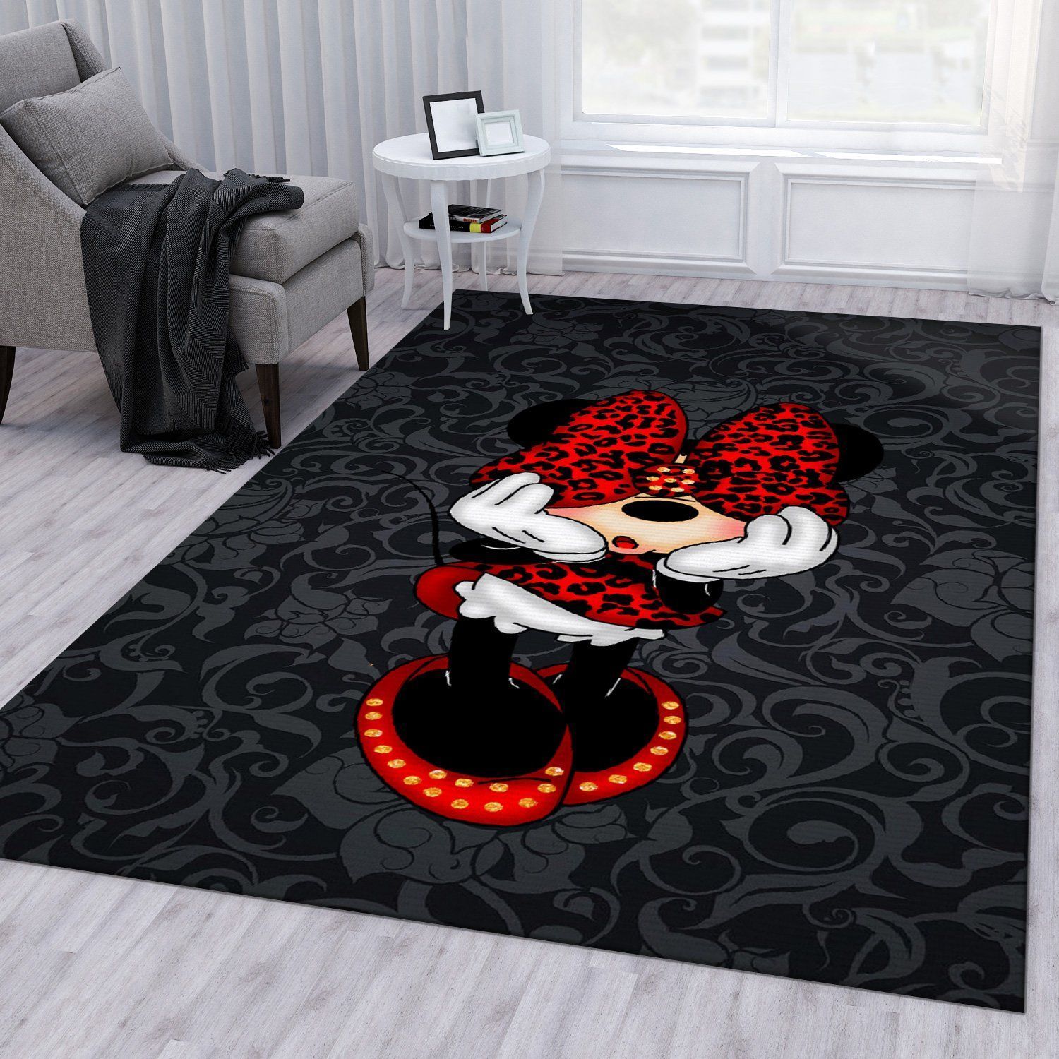 Minnie Mouse Ver4 Area Rug Living Room Rug Home US Decor - Indoor Outdoor Rugs