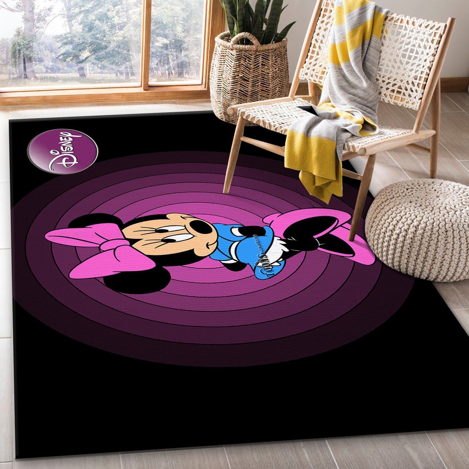 Minnie Mouse Ver9 Area Rug Bedroom Rug Family Gift US Decor - Indoor Outdoor Rugs