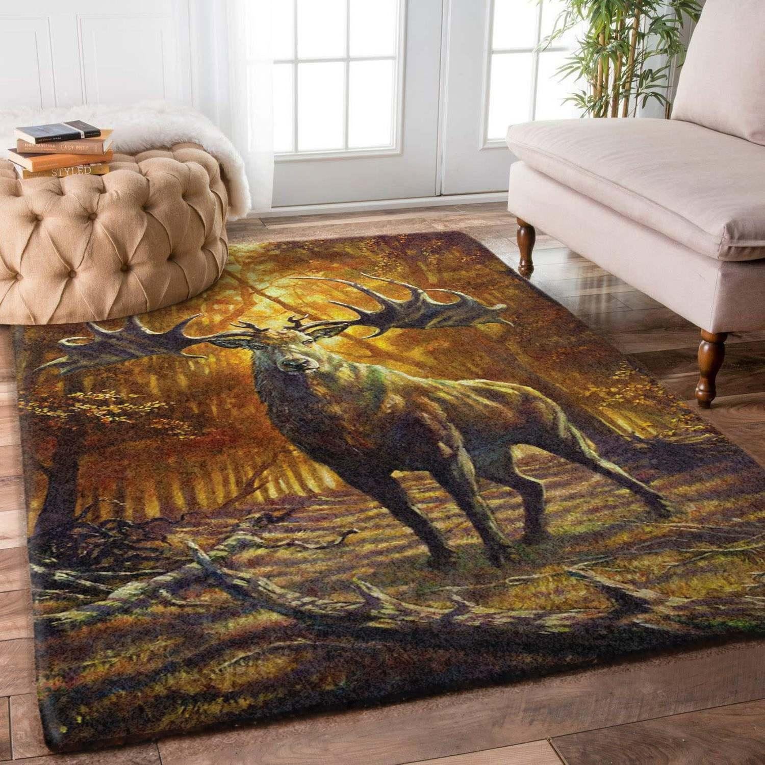 Moose Rug Chrismas Gift - Indoor Outdoor Rugs