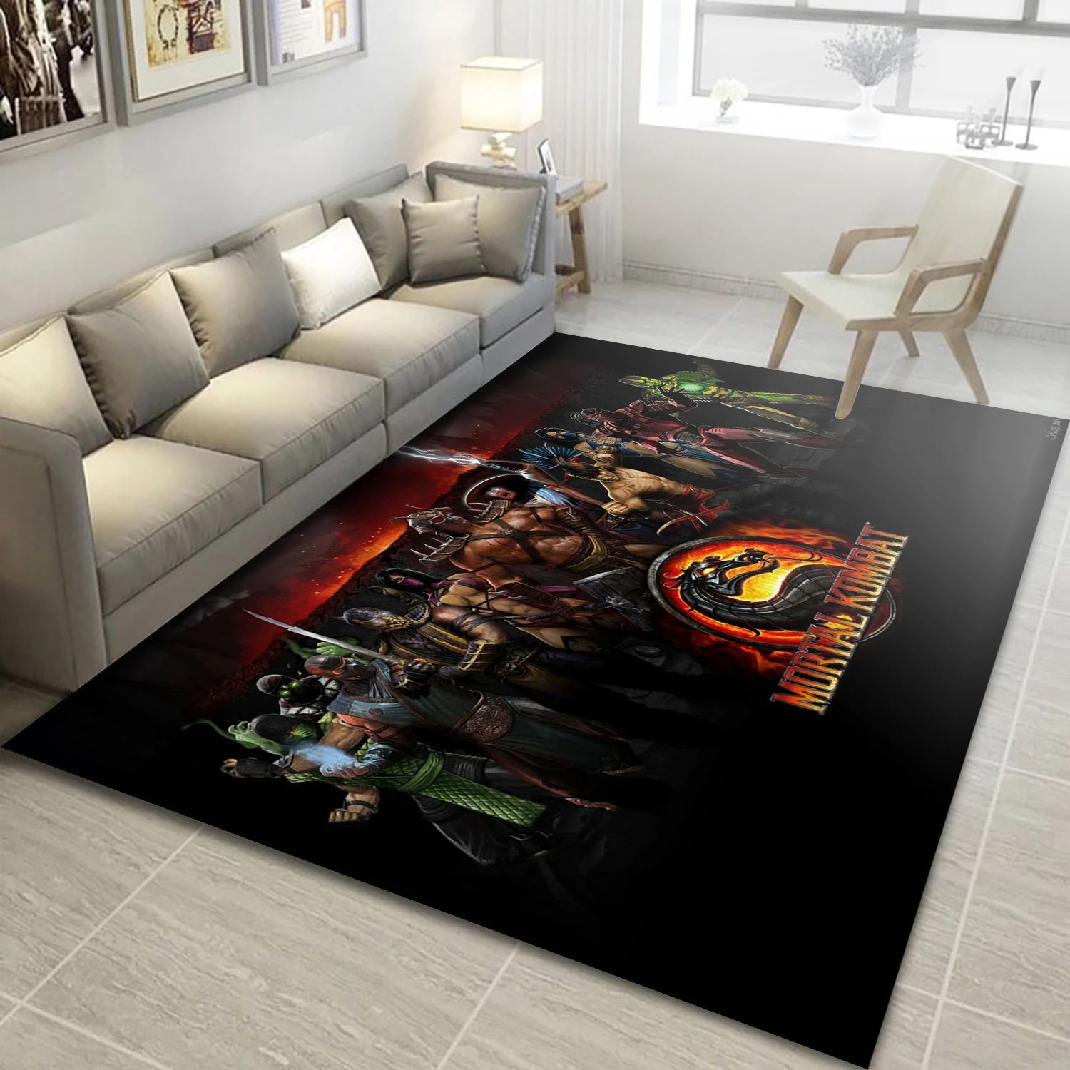 Mortal Kombat Character Video Game Area Rug Area