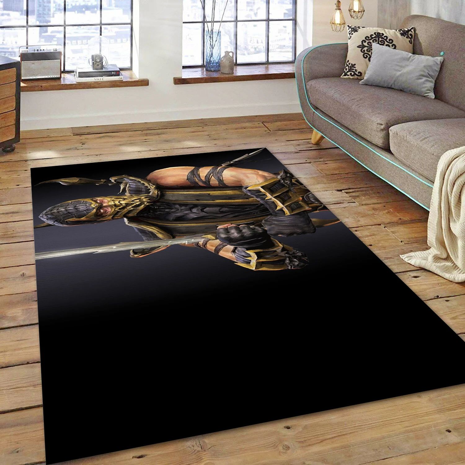 Mortal Kombat Game Area Rug Carpet