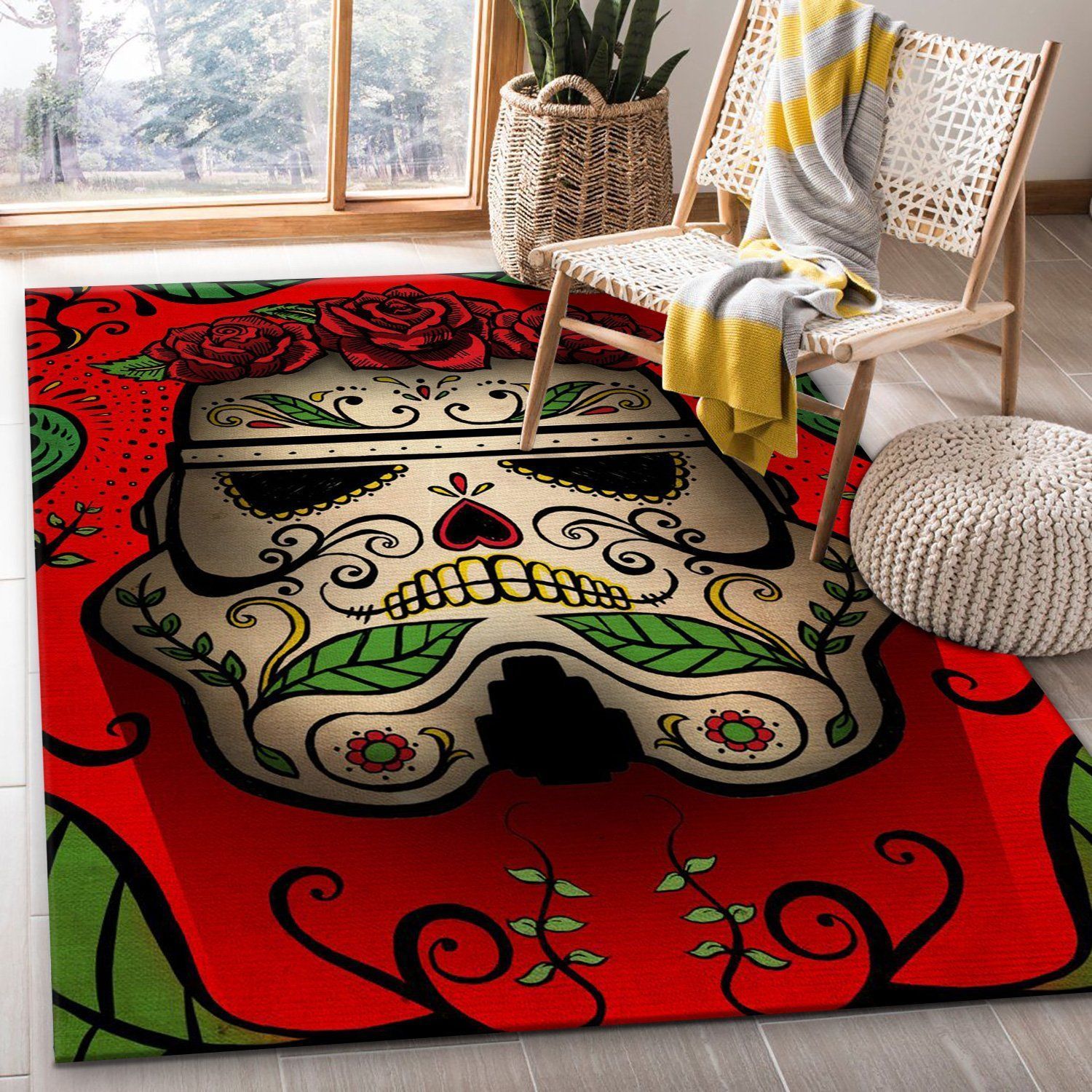 Muerte Star War Area Rug Carpet