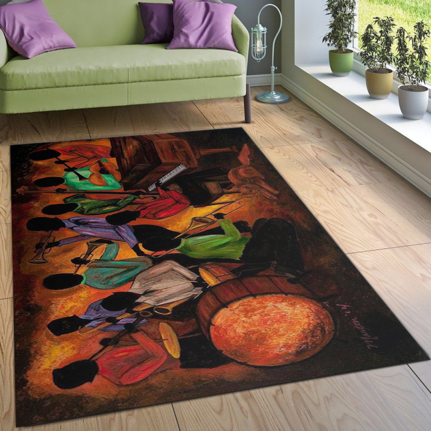 Music Band Rug Floor Rugs Living Room Rug Home Decor