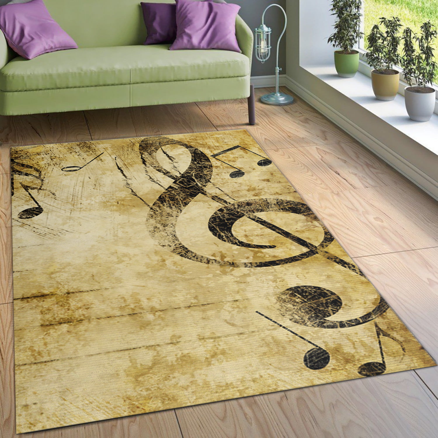 Music Rug Ourdoor Rug Living Room Rug Home Decor